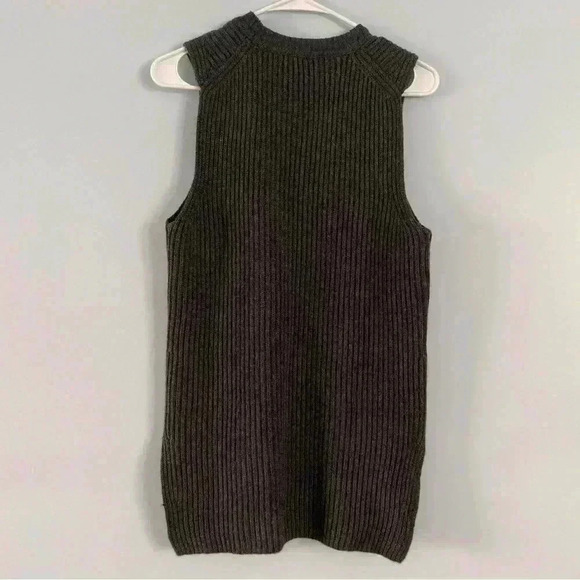 Baldwin Merino Wool Cashmere Blend Moe Sweater Vest in Heathered Gray Size Small - Picture 4 of 8